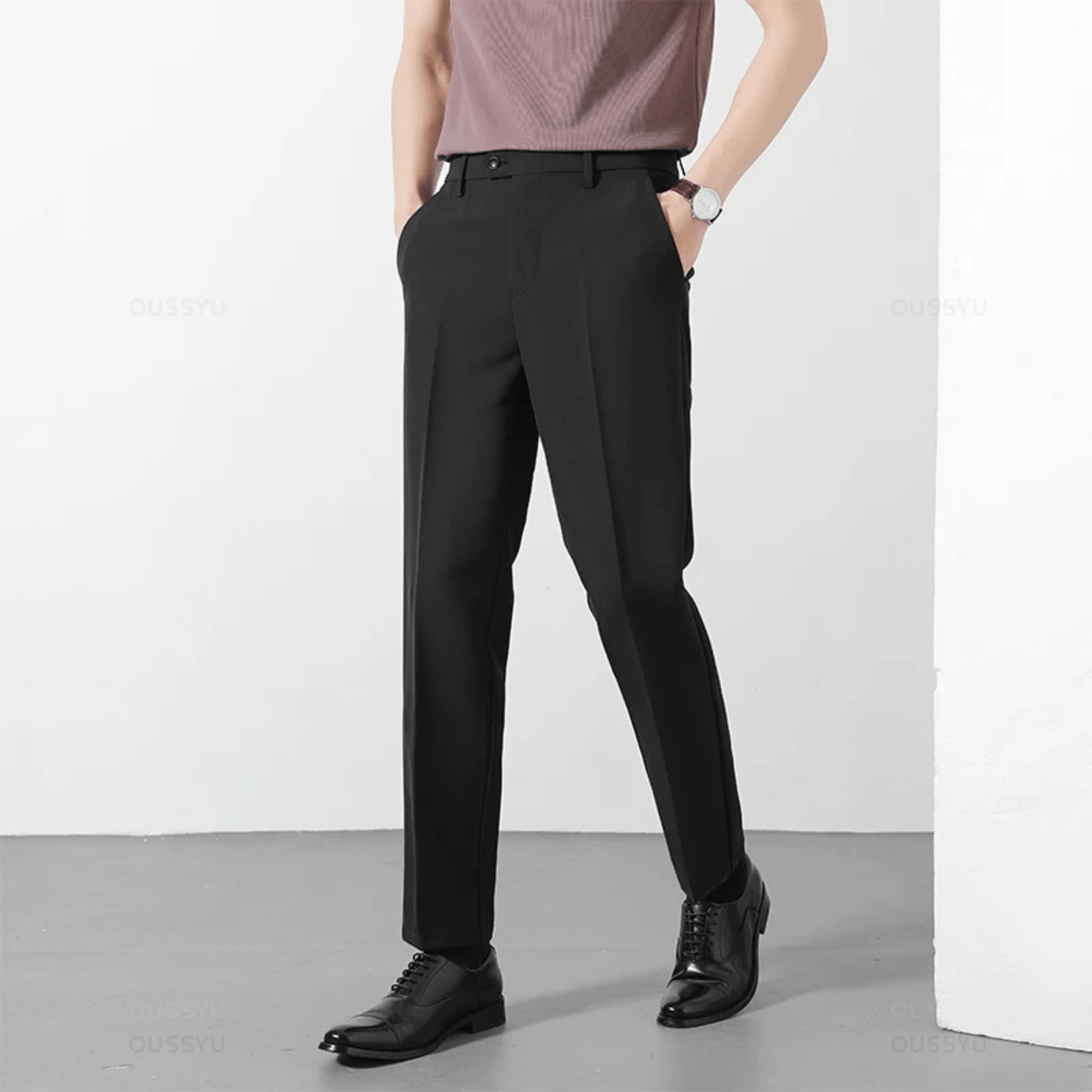 Primadon Herrenhosen Tilo | elegante Anzughose für Herren Slim Fit Sommer