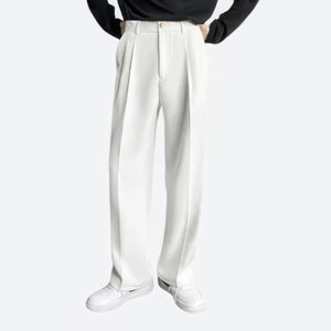 Primadon Herrenhosen Weiß / 28 Adrian | elegante Hose für Herren Baumwollmix