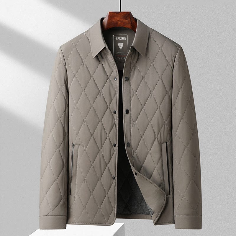 Primadon Herrenjacken Beige / S Leon | Lässige Steppjacke für Herren Winter
