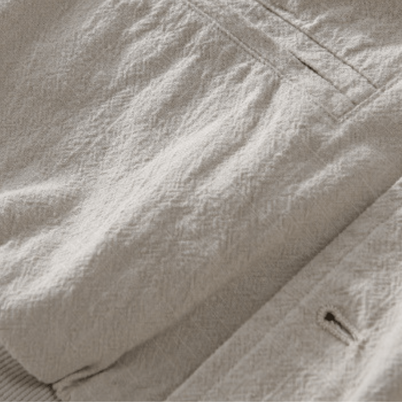 Primadon Herrenjacken Hagen | Lässige Ramie-Jacke für Herren mit Kapuze