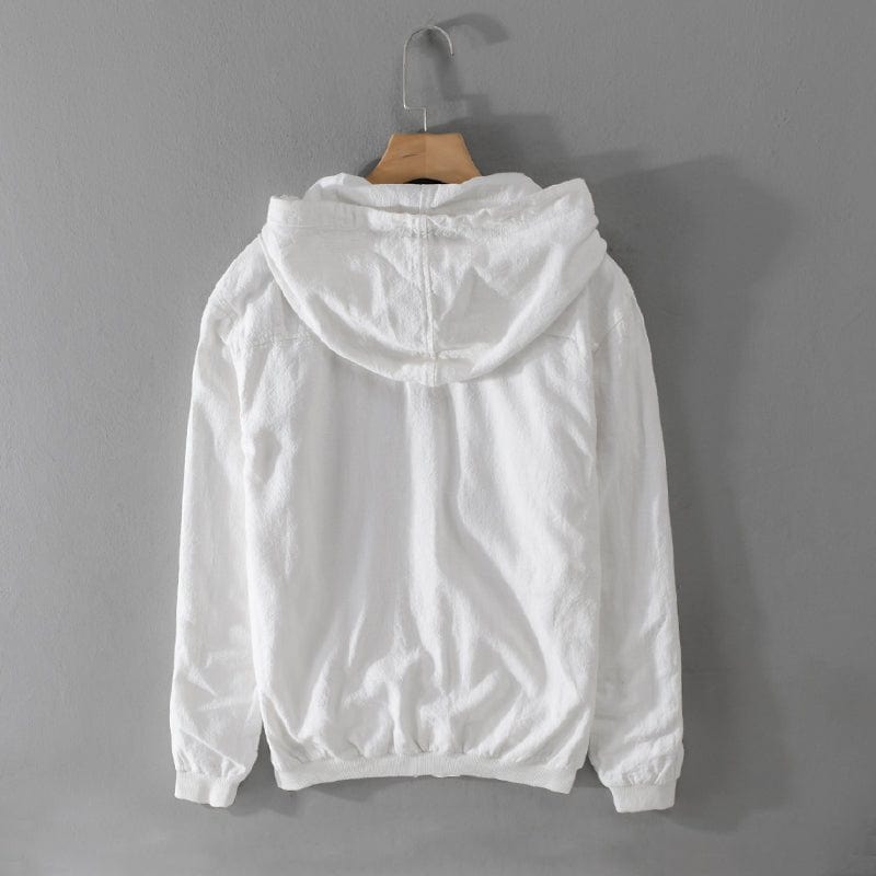 Primadon Herrenjacken Hagen | Lässige Ramie-Jacke für Herren mit Kapuze