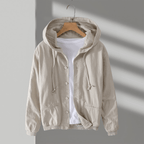 Primadon Herrenjacken Hagen | Lässige Ramie-Jacke für Herren mit Kapuze