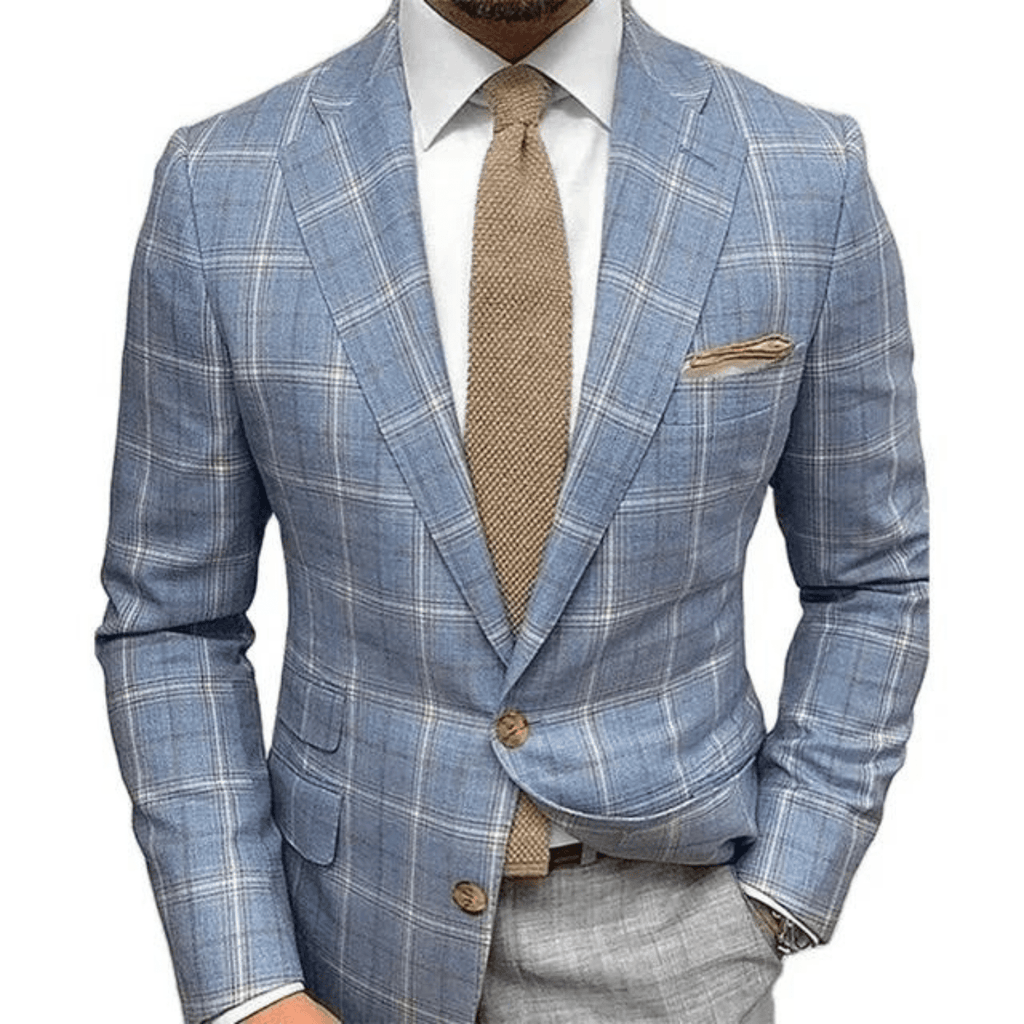 Primadon Herrenjacken Himmelblau / S Michael | Stilvolle Wendbare Jacke für Herren Elegant