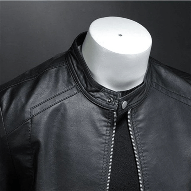 Primadon Herrenjacken Leon | Wasserdichte Bikerjacke für Herren Slim Fit