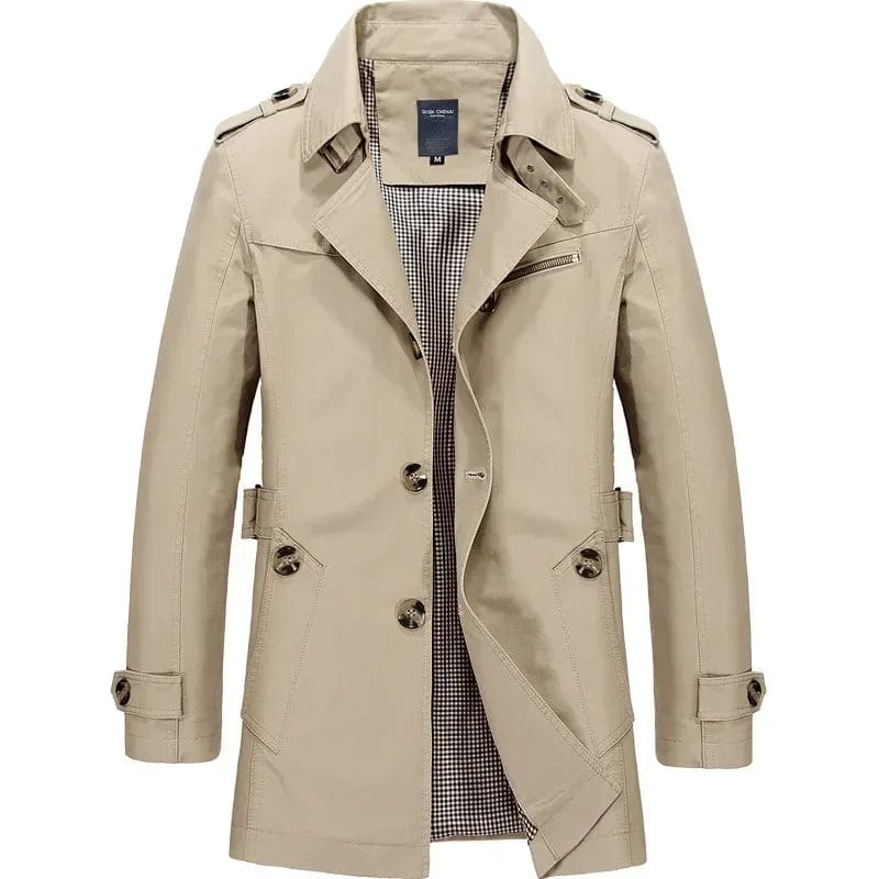 Primadon Herrenjacken & -mäntel Beige / S Felix | Eleganter Windbreaker Herren atmungsaktiv Herbst