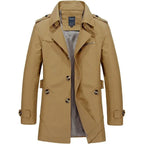 Primadon Herrenjacken & -mäntel Khaki / S Felix | Eleganter Windbreaker Herren atmungsaktiv Herbst