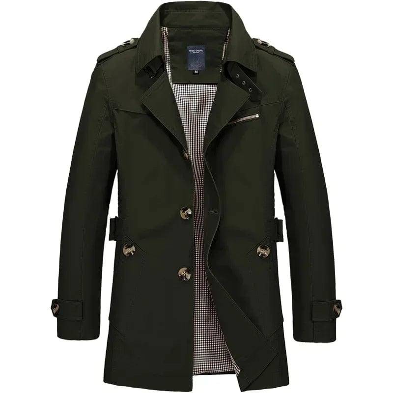 Primadon Herrenjacken & -mäntel Olivegrün / S Felix | Eleganter Windbreaker Herren atmungsaktiv Herbst