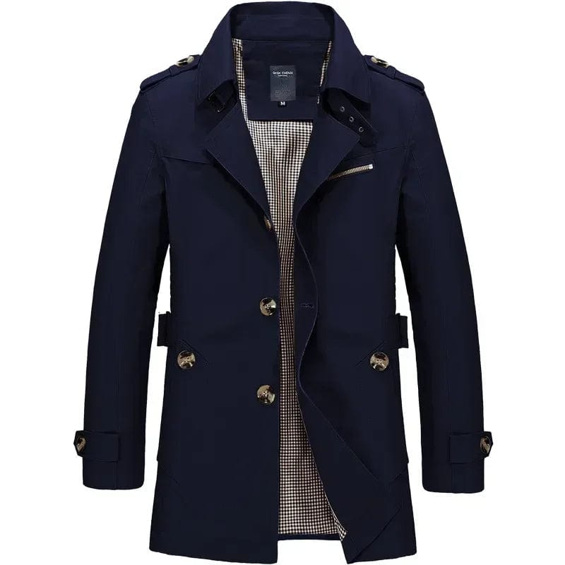 Primadon Herrenjacken & -mäntel Schwarz / S Felix | Eleganter Windbreaker Herren atmungsaktiv Herbst