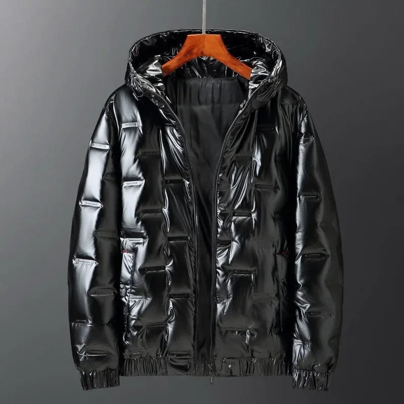 Primadon Herrenjacken Schwarz / M Leon | Praktische Daunenjacke für Herren Winter