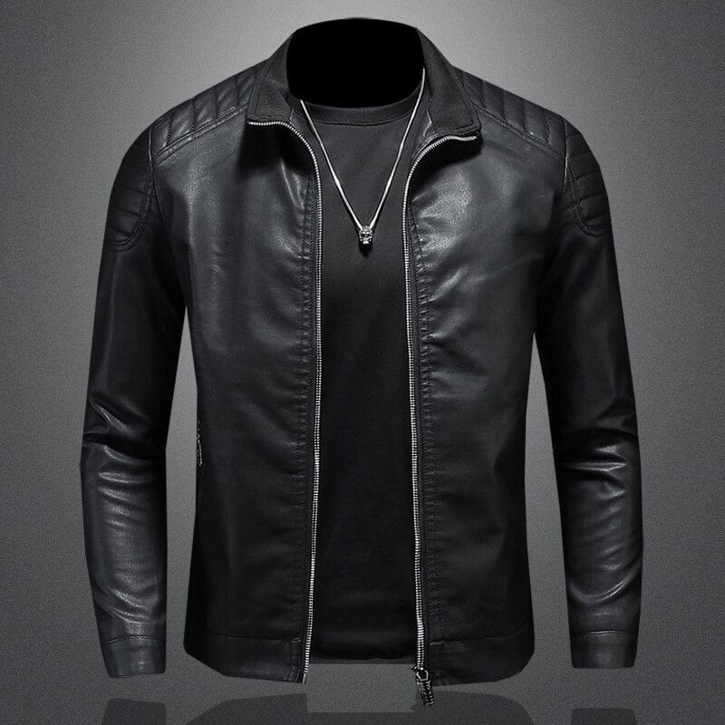 Primadon Herrenjacken Schwarz / XS Leon | Elegante Bikerjacke für Herren Atmungsaktiv