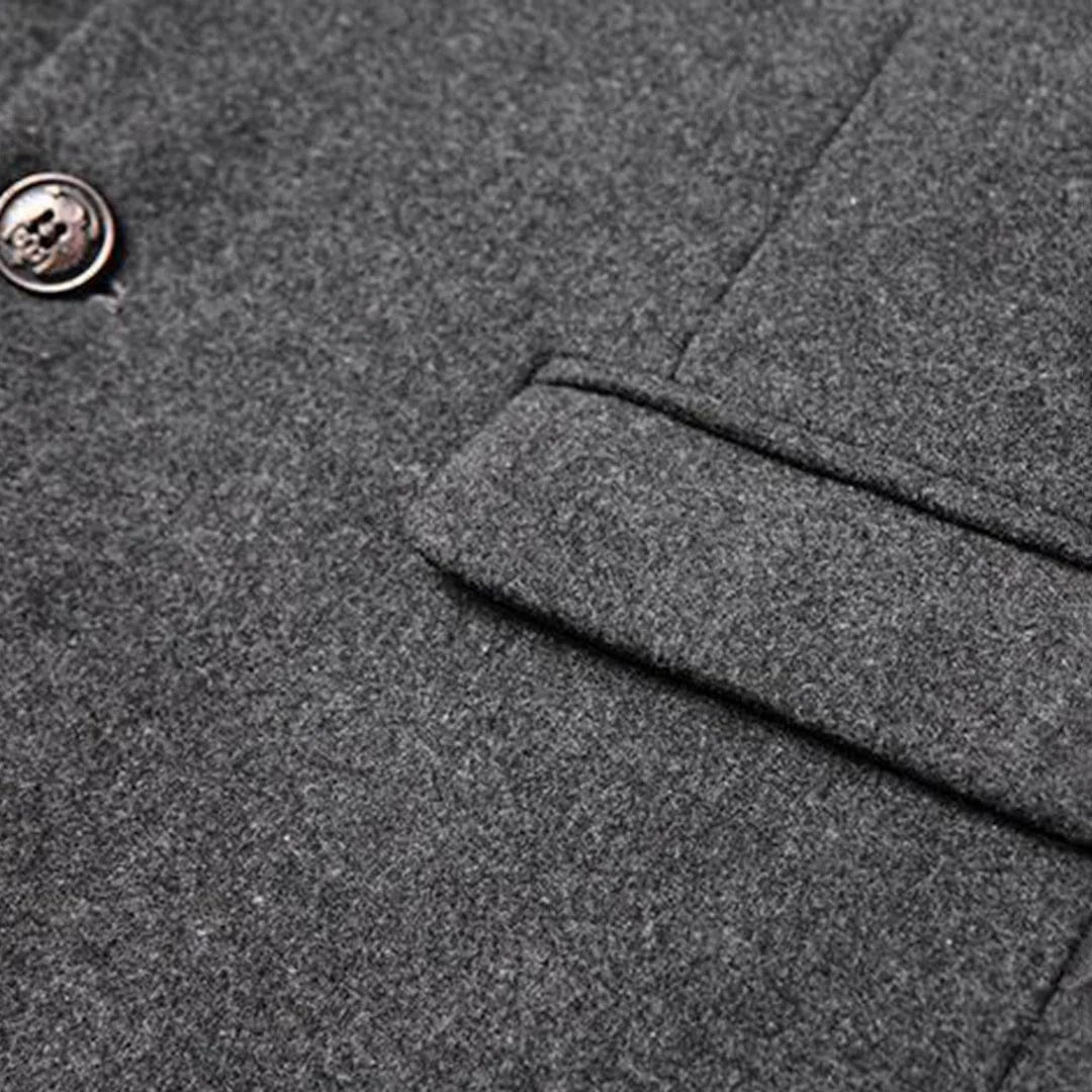 Primadon Herrenmäntel & -jacken Alexander | Eleganter Langer Mantel für Herren Schwarz Winter