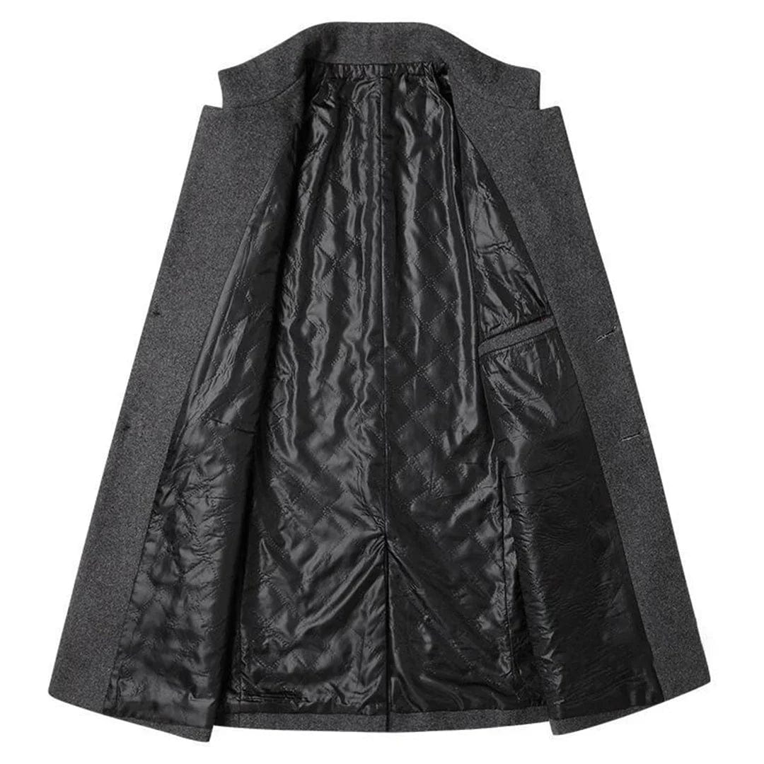 Primadon Herrenmäntel & -jacken Alexander | Eleganter Langer Mantel für Herren Schwarz Winter