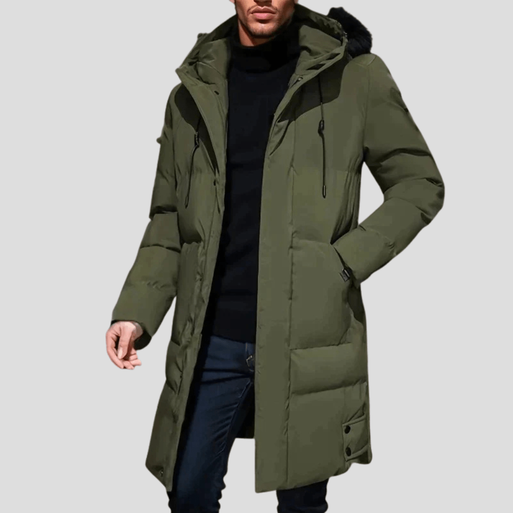 Primadon Herrenoberbekleidung Eleganter Herrenparka lang wasserabweisend für Winter Outdoor Nutzung