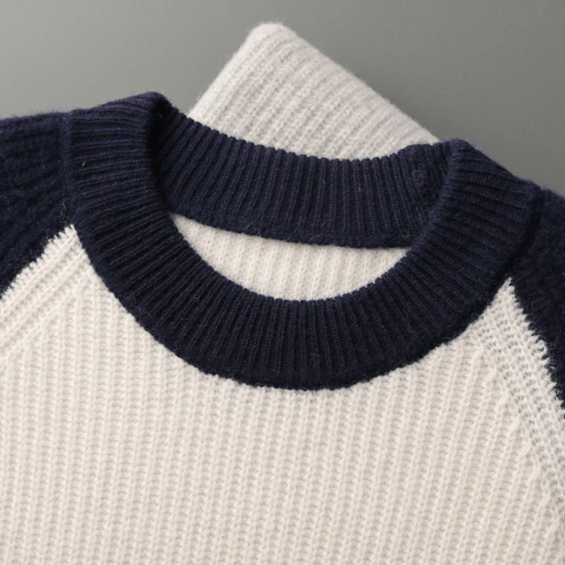 Primadon Herrenpullover Alexander| Lässiger Wollpullover für Herren Winter