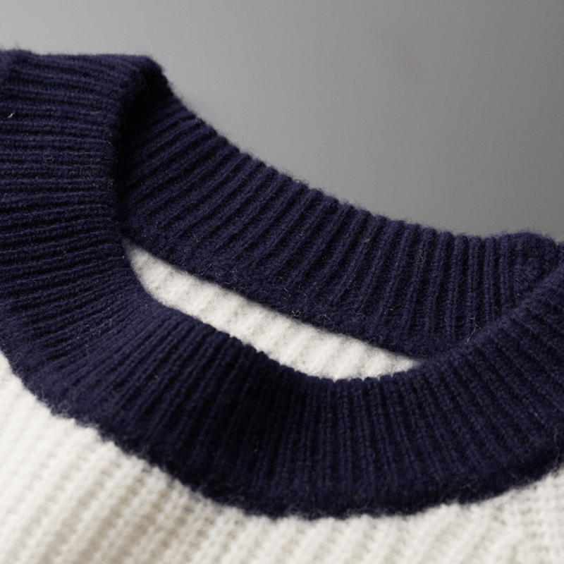 Primadon Herrenpullover Alexander| Lässiger Wollpullover für Herren Winter