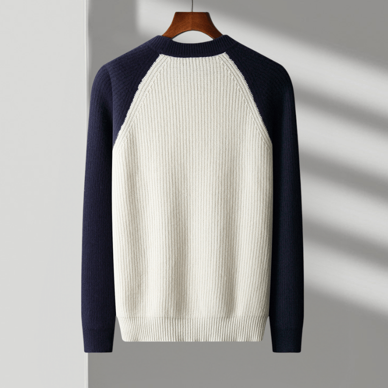 Primadon Herrenpullover Alexander| Lässiger Wollpullover für Herren Winter