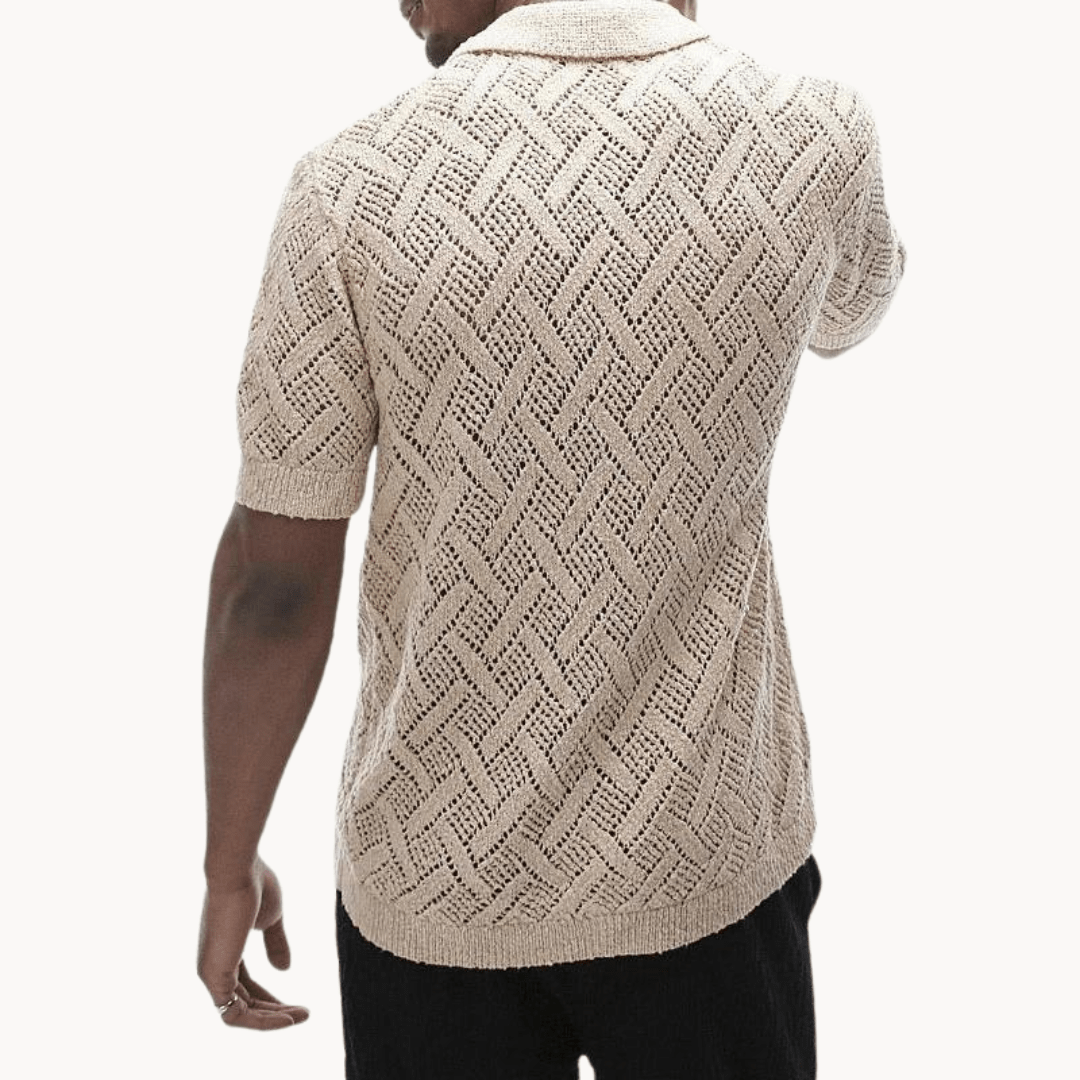 Primadon Herrenpullover Bino | atmungsaktiver Baumwoll-Cardigan für Herren regular fit