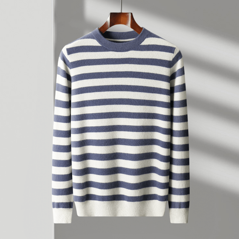 Primadon Herrenpullover Blau / XS Marcel | Eleganter Merino Pullover für Herren Winter