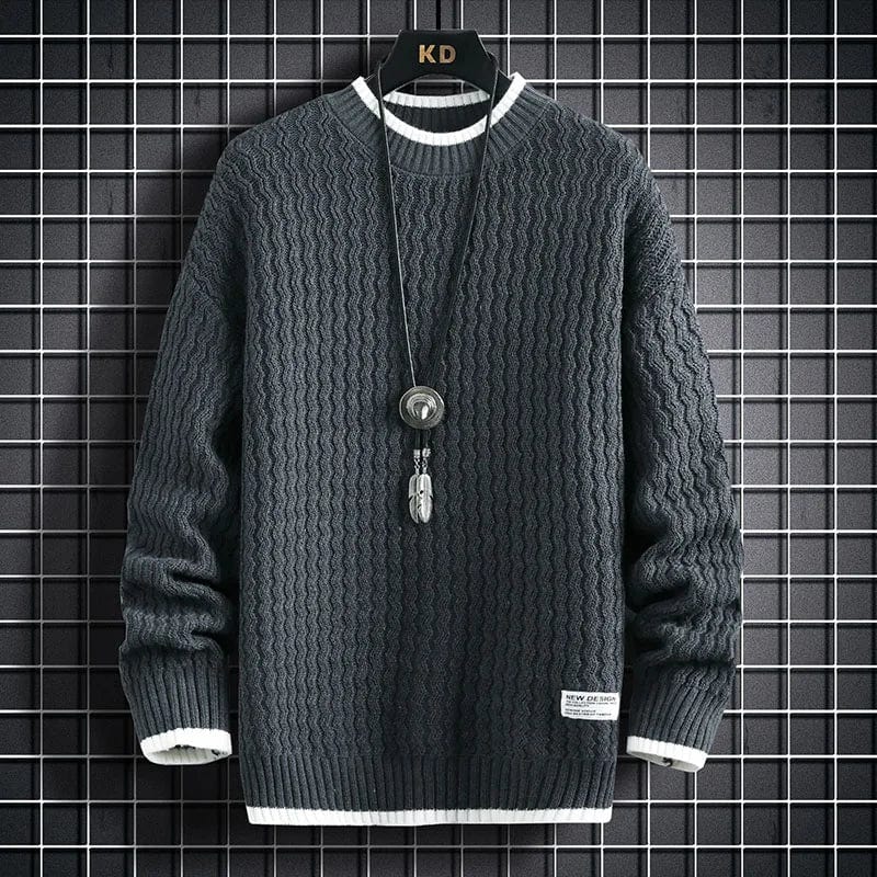 Primadon Herrenpullover Grau / S Tomás | Eleganter Herrenpullover aus Baumwollmix klassisch