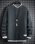 Primadon Herrenpullover Grau / S Tomás | Eleganter Herrenpullover aus Baumwollmix klassisch