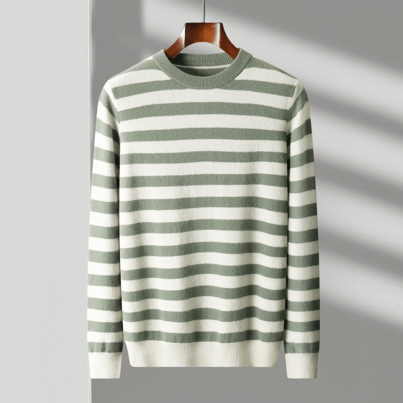 Primadon Herrenpullover Grün / XS Marcel | Eleganter Merino Pullover für Herren Winter