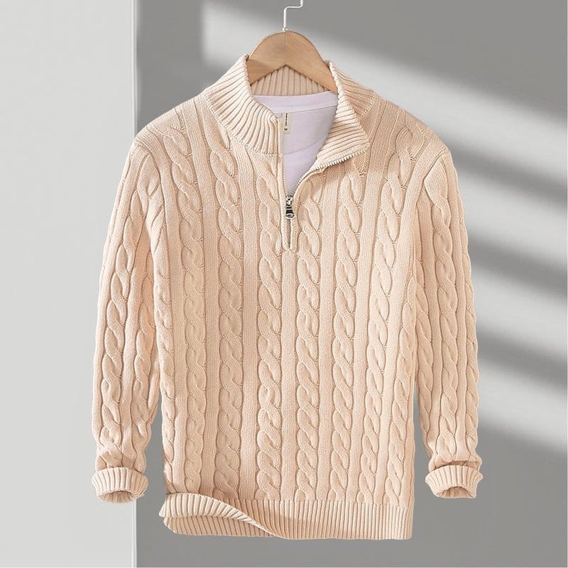 Primadon Herrenpullover Julian | Lässiger Baumwollpullover für Herren langarm