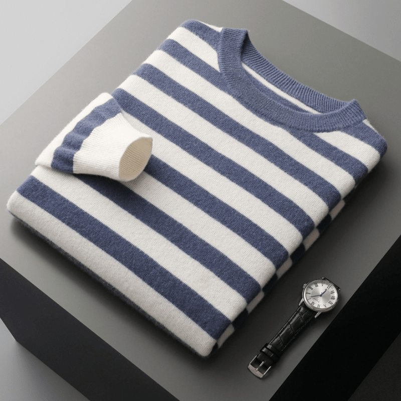 Primadon Herrenpullover Marcel | Eleganter Merino Pullover für Herren Winter