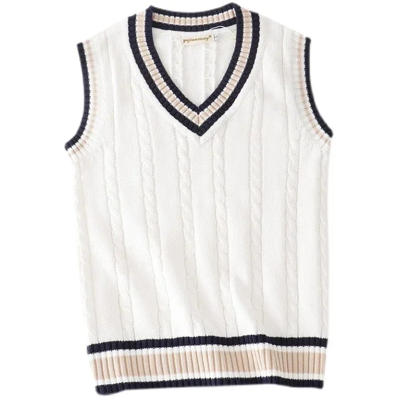 Primadon Herrenpullover Rondo | klassische Strickweste für Herren ärmellos