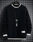Primadon Herrenpullover Schwarz / S Tomás | Eleganter Herrenpullover aus Baumwollmix klassisch