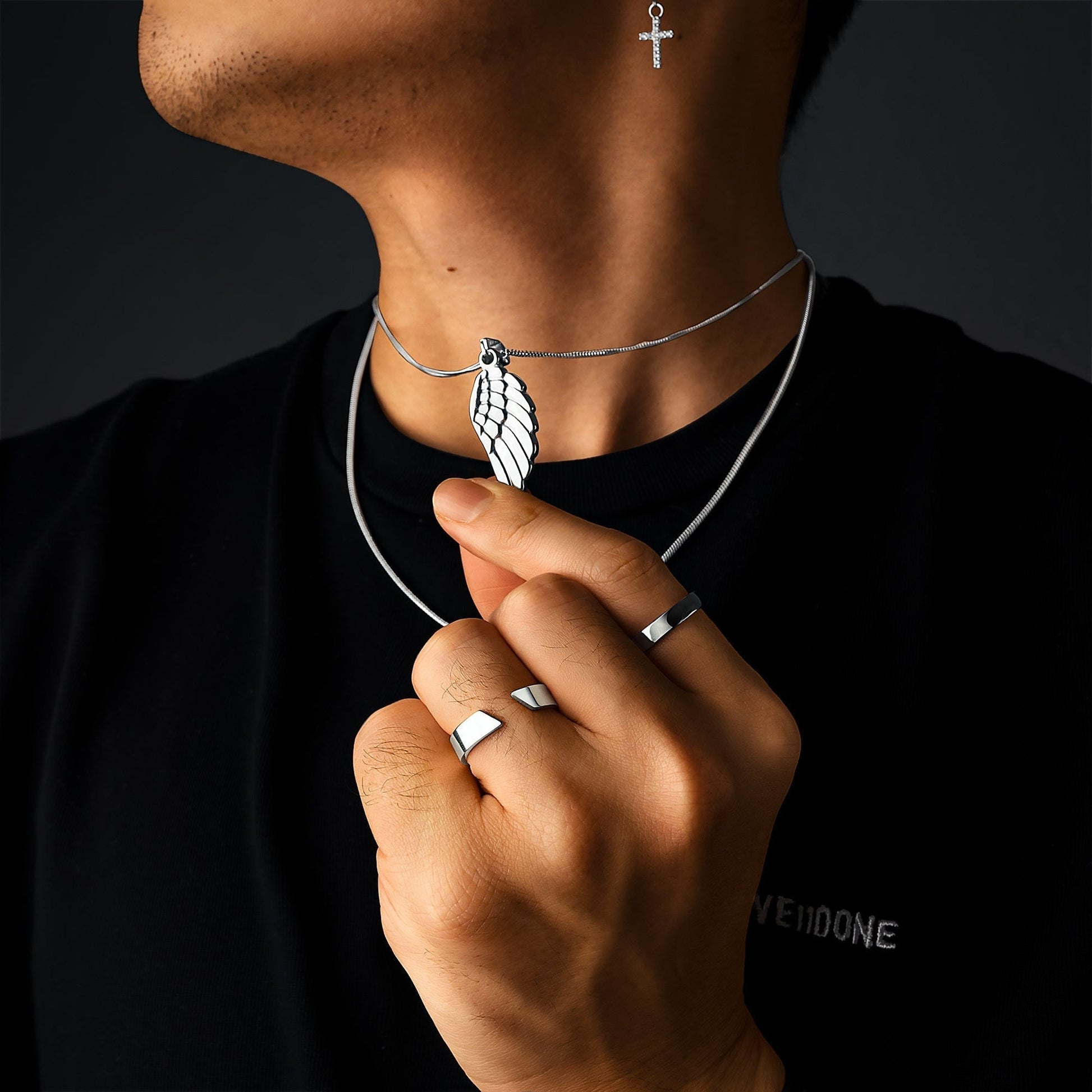 Primadon Herrenringe Arvid | Robuster Männerring aus Silber für Herren 18K Gold