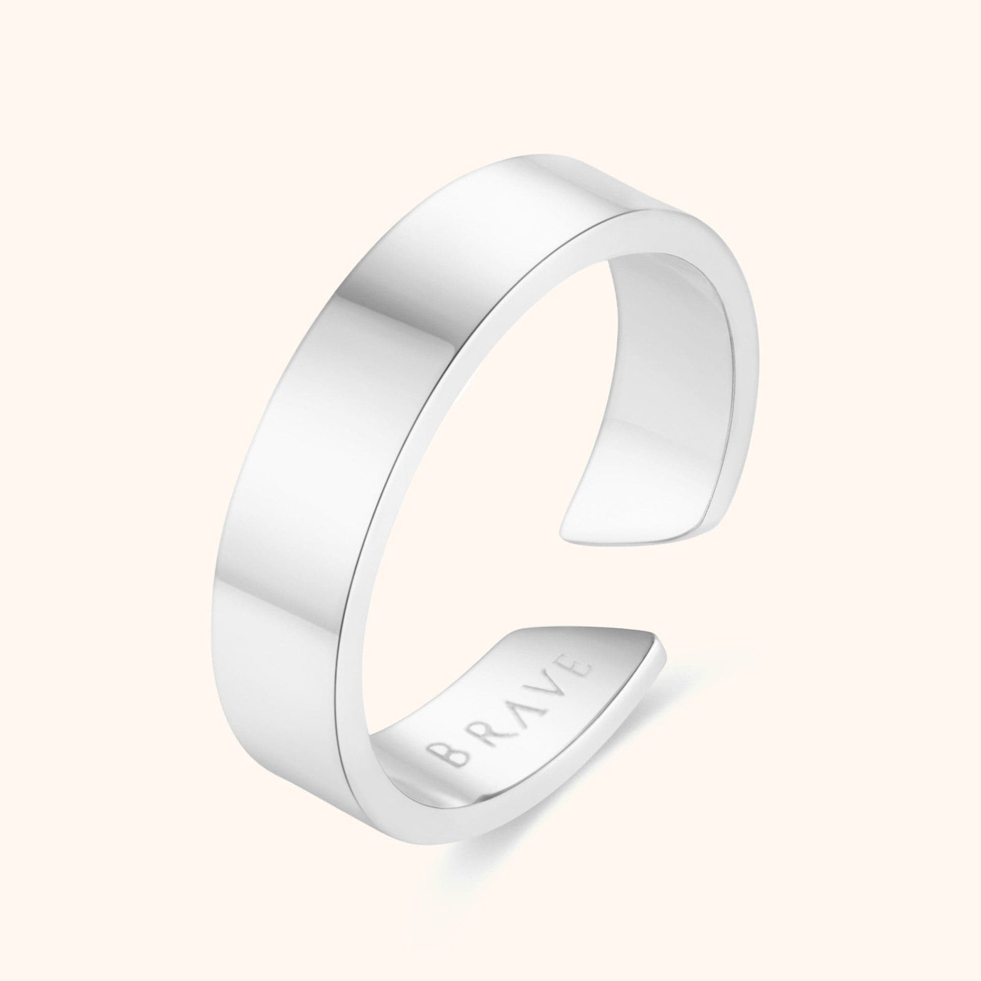 Primadon Herrenringe Silber Arvid | Robuster Männerring aus Silber für Herren 18K Gold