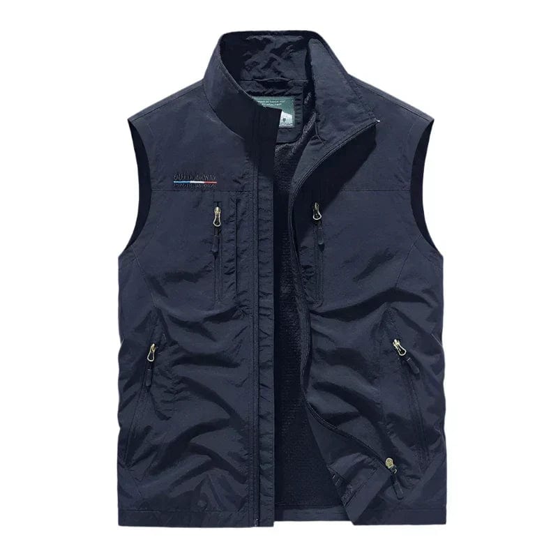 Primadon Herrenwesten Dunkelblau / M Max | Elegante Herrenweste Schwarz für Alltag Slim Fit