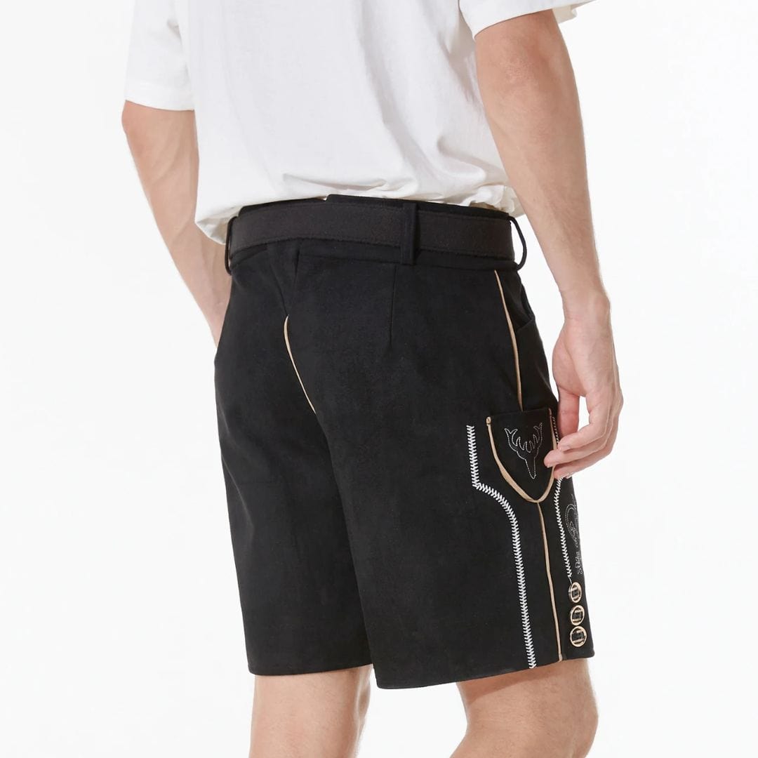 Primadon Historische Kleidung Adriano | Authentische Lederhose für Herren Oktoberfest