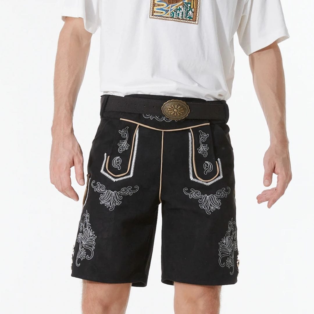 Primadon Historische Kleidung Adriano | Authentische Lederhose für Herren Oktoberfest