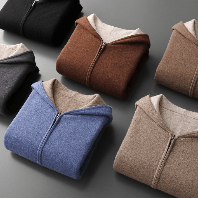 Primadon Hoodies Atlas | Eleganter Cashmere-Woll-Hoodie für Herren