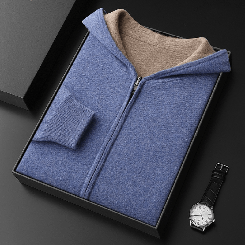 Primadon Hoodies Atlas | Eleganter Cashmere-Woll-Hoodie für Herren