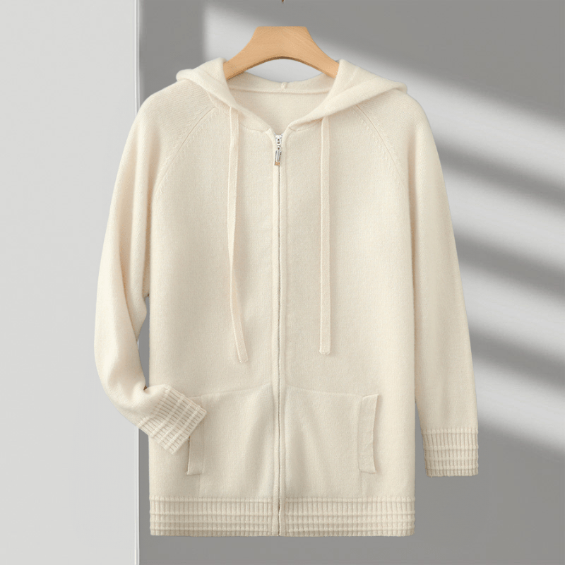 Primadon Hoodies Beige / XS Alder | Atmungsaktiver Zip-Hoodie für Herren Merino