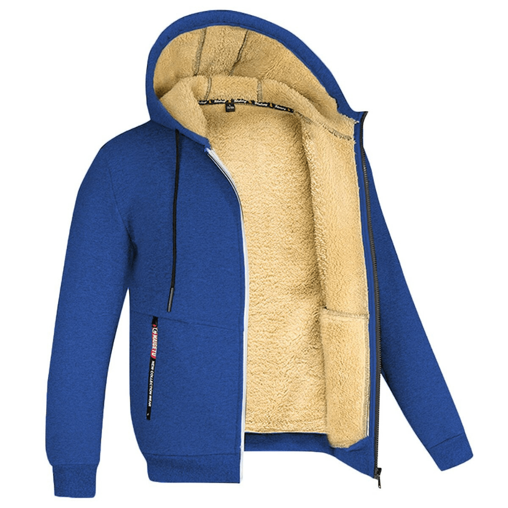 Primadon Hoodies Dunkelblau / S Kristoffer | Gemütlicher Zip Hoodie für Herren gefüttert
