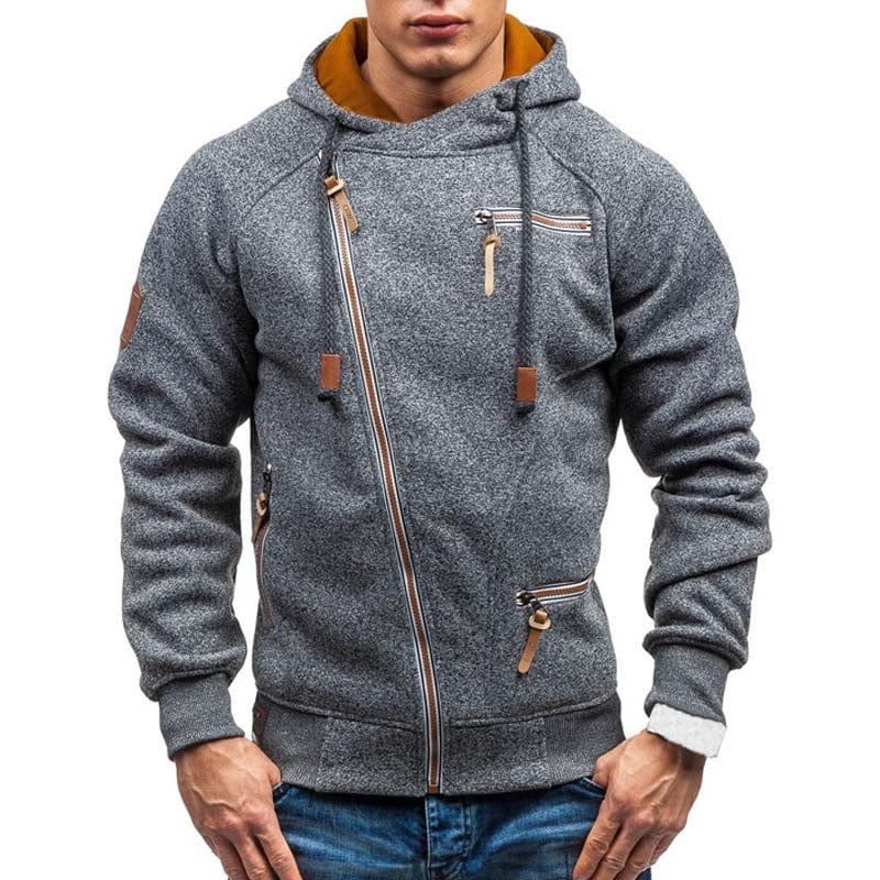 Primadon Hoodies Dunkelgrau / XS Kajan | Bequemer Herren Hoodie aus Baumwollmix lässig