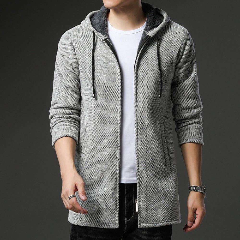 Primadon Hoodies Hellgrau / XS Laurin | Lässiger Hoodie für Herren mit Fleece