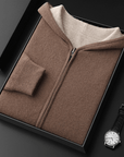Primadon Hoodies Khaki / S Atlas | Eleganter Cashmere-Woll-Hoodie für Herren