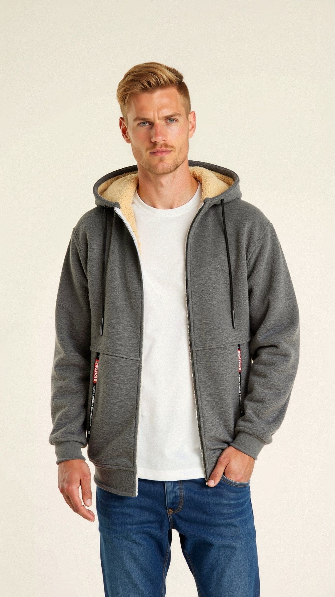 Primadon Hoodies Kristoffer | Gemütlicher Zip Hoodie für Herren gefüttert