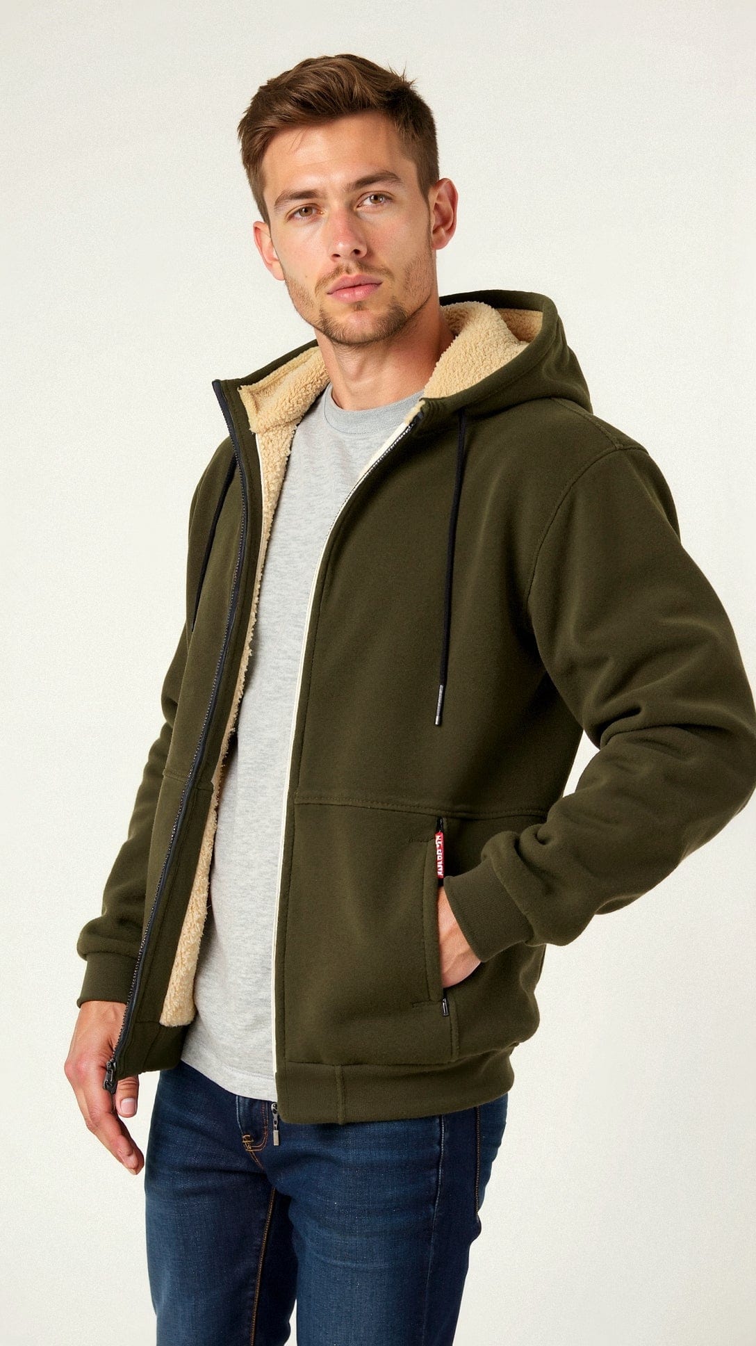 Primadon Hoodies Kristoffer | Gemütlicher Zip Hoodie für Herren gefüttert