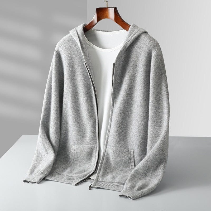 Primadon Hoodies Leon | Eleganter Merino Zip-Hoodie für Herren ganzjährig