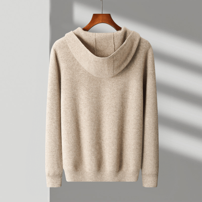 Primadon Hoodies Leon | Eleganter Merino Zip-Hoodie für Herren ganzjährig