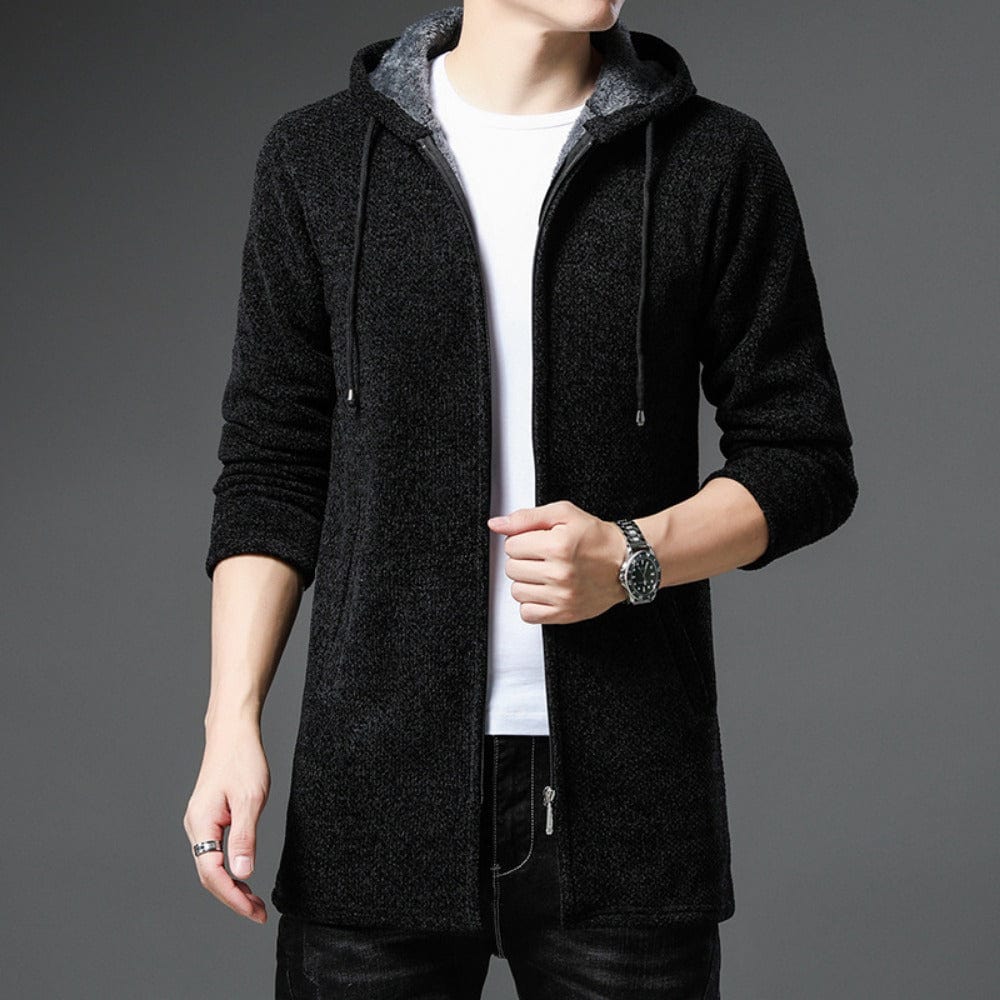 Primadon Hoodies Onyx Schwarz / XS Laurin | Lässiger Hoodie für Herren mit Fleece