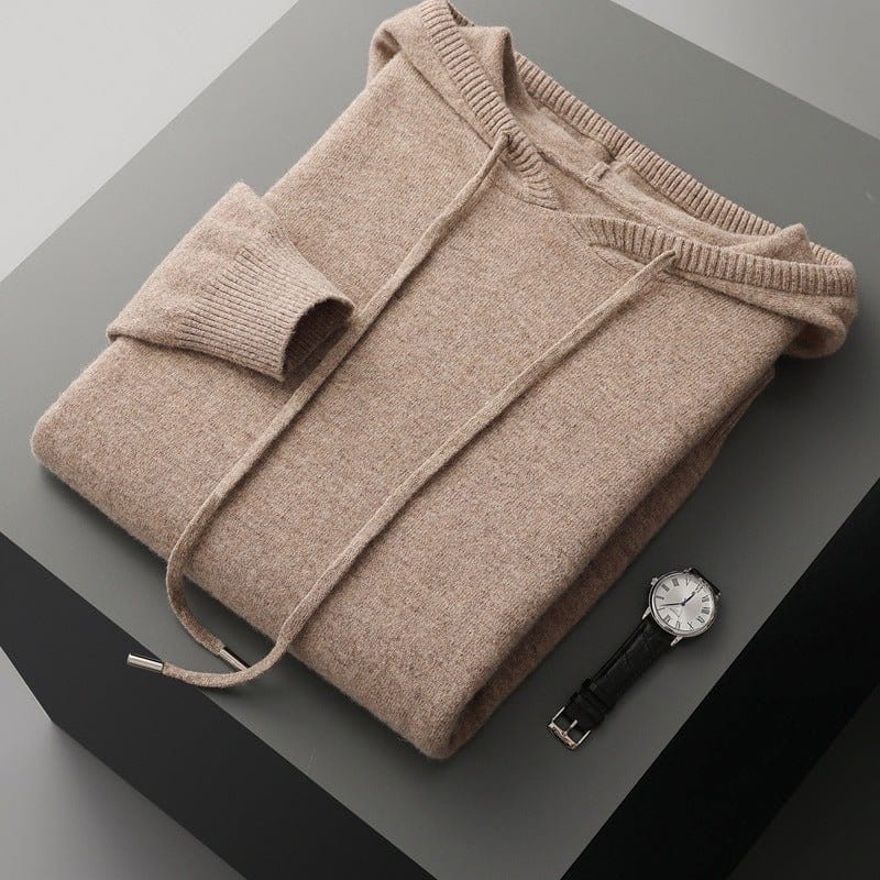 Primadon Hoodies Stefano | Atmungsaktiver Herren Hoodie aus Merinowolle warm