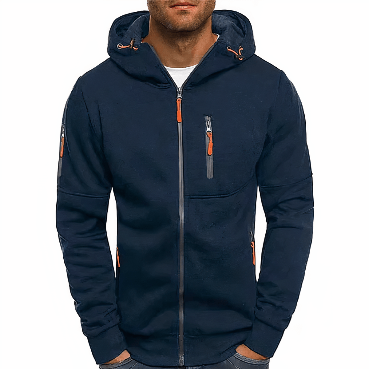Primadon Hoodies & Sweatshirts Marine / XS Nathan | Bequemer Zip Hoodie für Herren sportlich