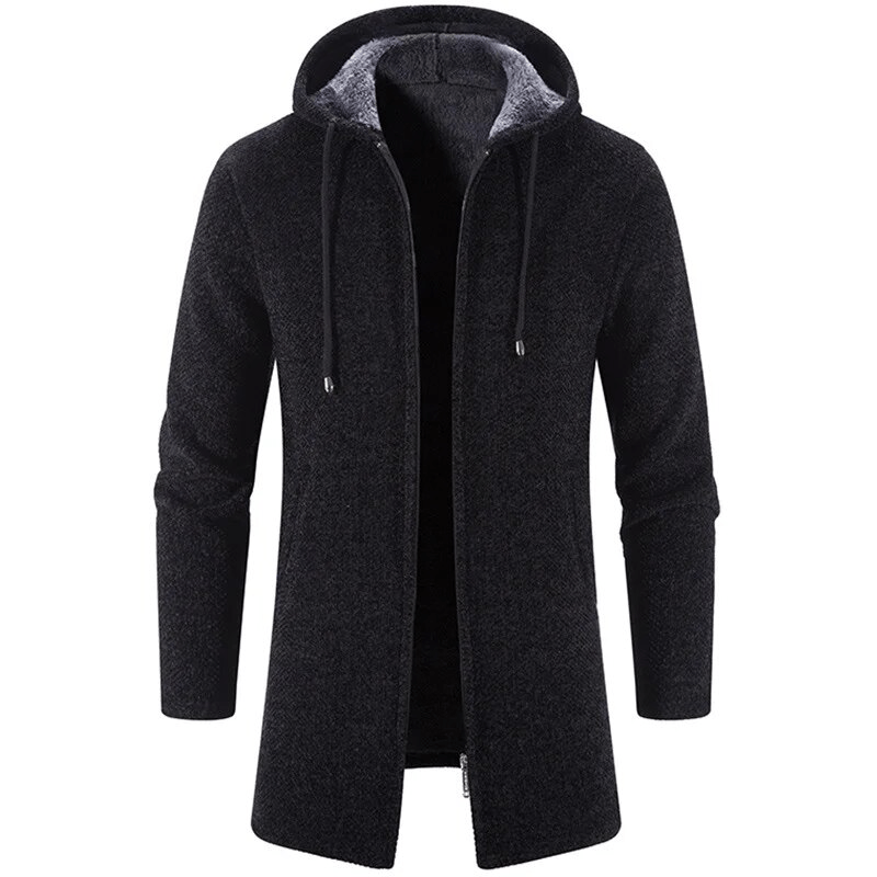 Primadon Hoodies & Sweatshirts Onyx Schwarz / S Emil | Bequemer Kapuzenpullover für Herren Fleece