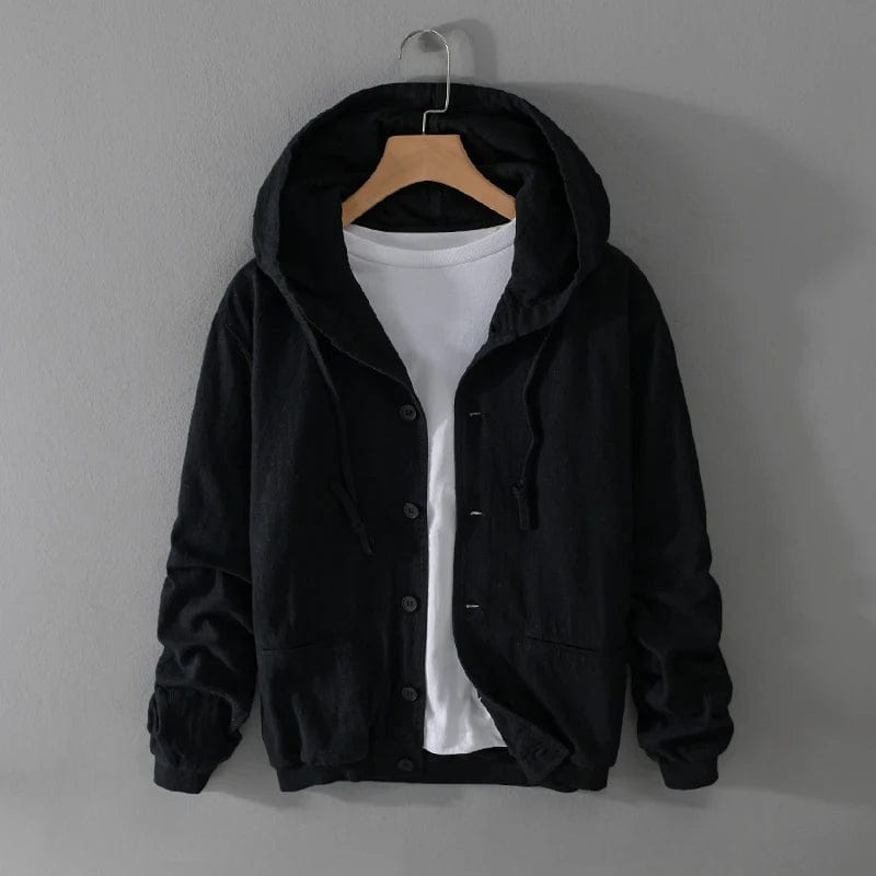 Primadon Hoodies & Sweatshirts Schwarz / XS Massimo | Eleganter Kapuzenpullover für Herren Relaxed Fit
